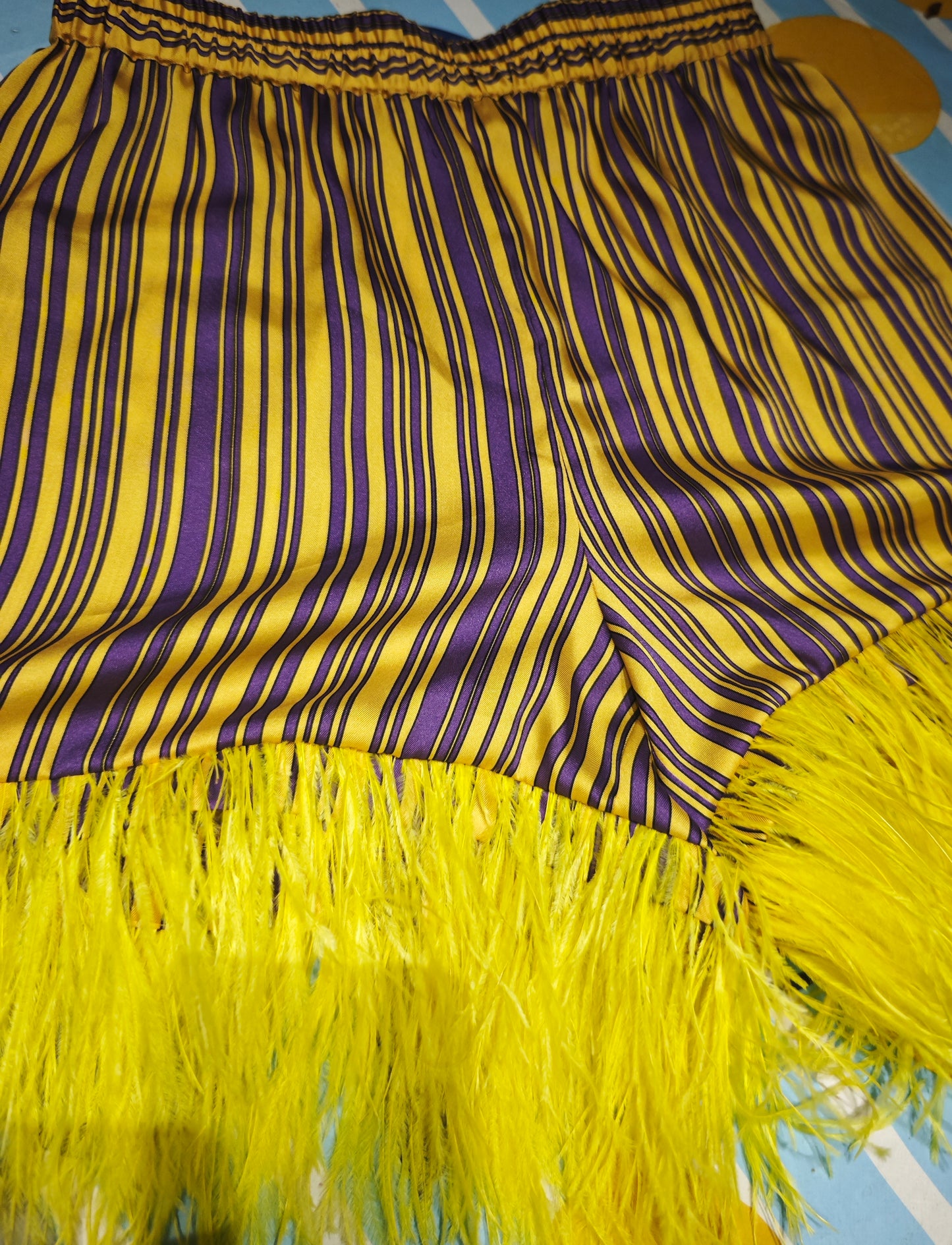 Short rayure plumes