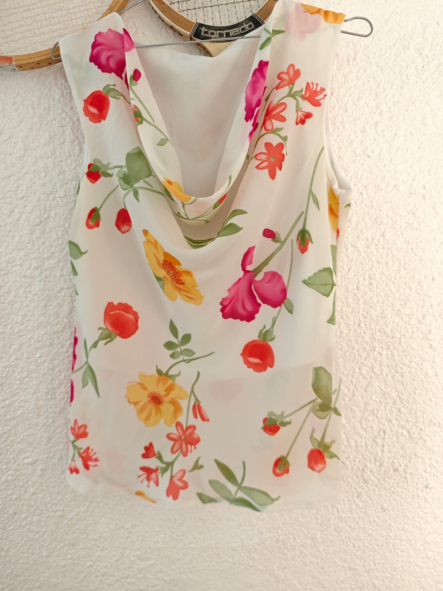 Top à fleurs