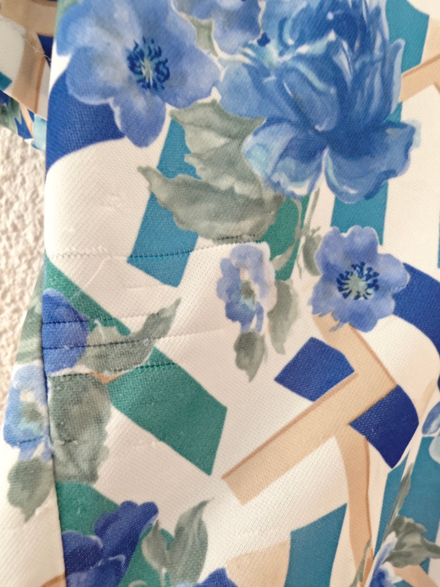 Chemise fleurie bleue
