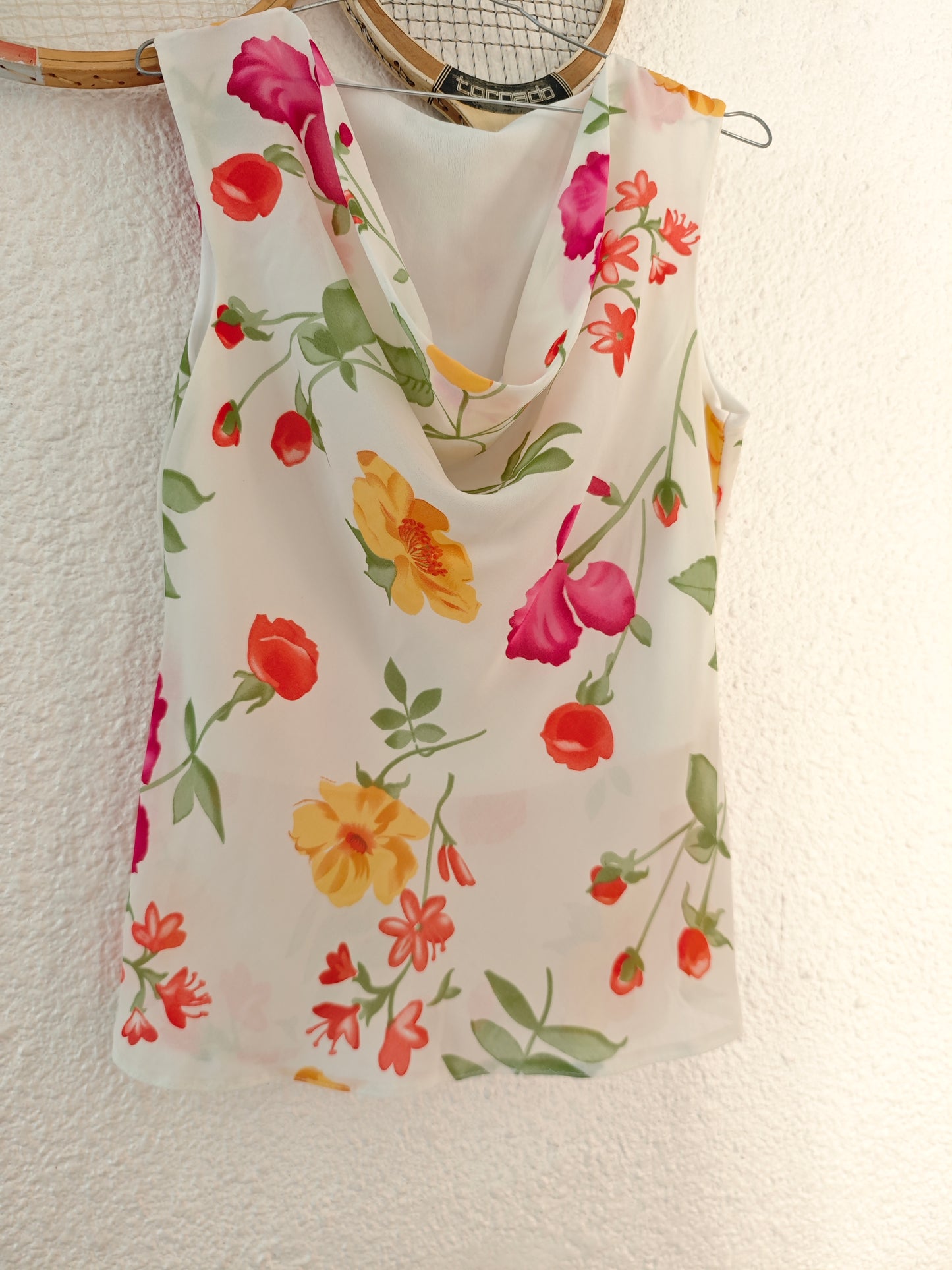 Top à fleurs